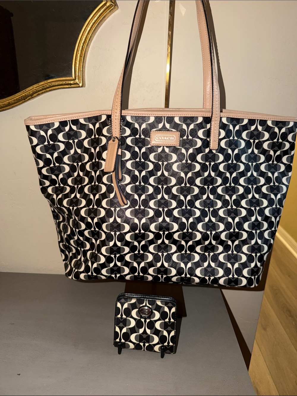 Coach Park Metro Dream C tote bag and wallet